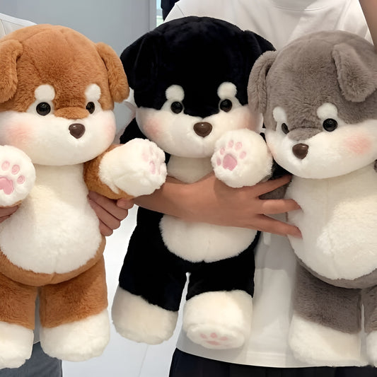 Cute Running Alaskan Malamute Stuffed Animal
